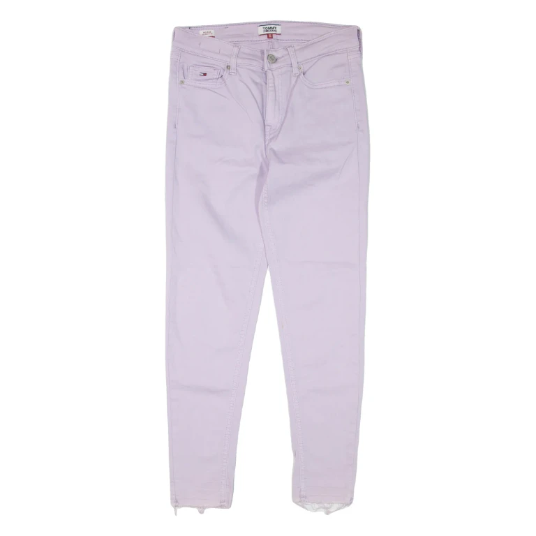 TOMMY JEANS Womens Jeans Purple Regular Skinny W27 L26