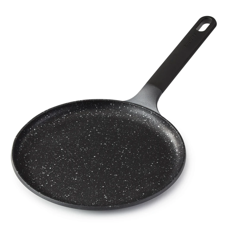 GEM Nonstick Cast Aluminum 10" Pancake Pan, Black
