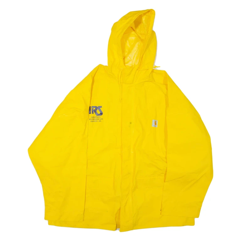 CARHARTT Mens Workwear Jacket Yellow Hooded L
