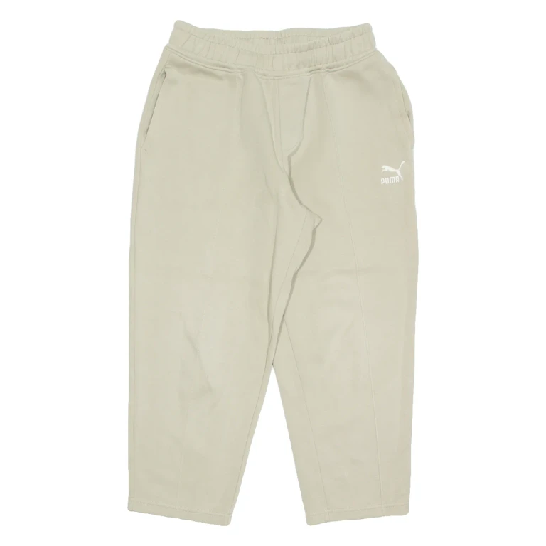 PUMA Womens Joggers Beige Straight M W26 L24