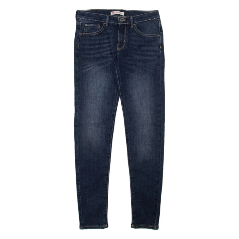 LEVI'S 710 Womens Jeans Blue Slim Skinny Stone Wash W26 L28