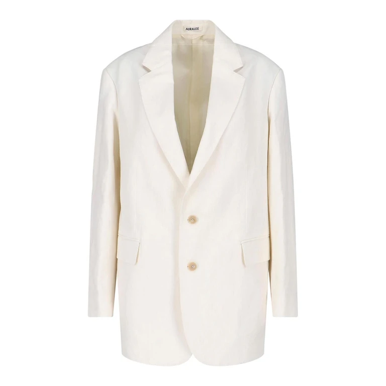 Auralee Blazer - Blanc (A26SJ04WOOFFWHITE)