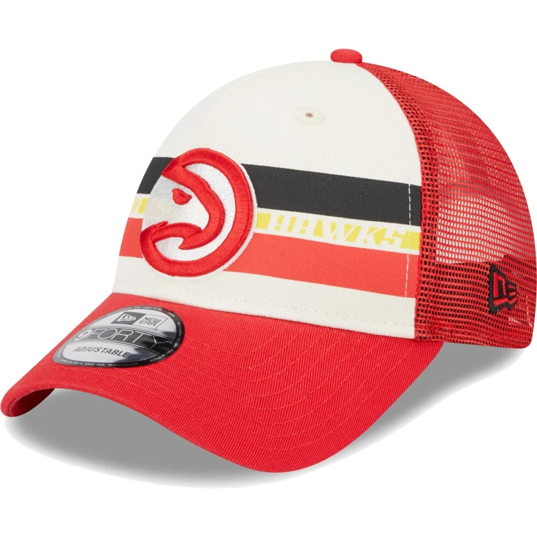 Men's NBA 940 Red Stripes Trucker Snapback Hats