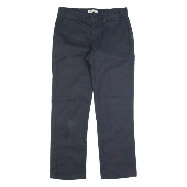 DICKIES Workwear Womens Trousers Black Regular Straight W30 L27