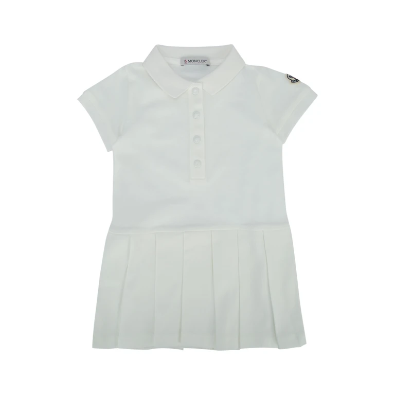 Moncler Jr Dress Cream Abiti