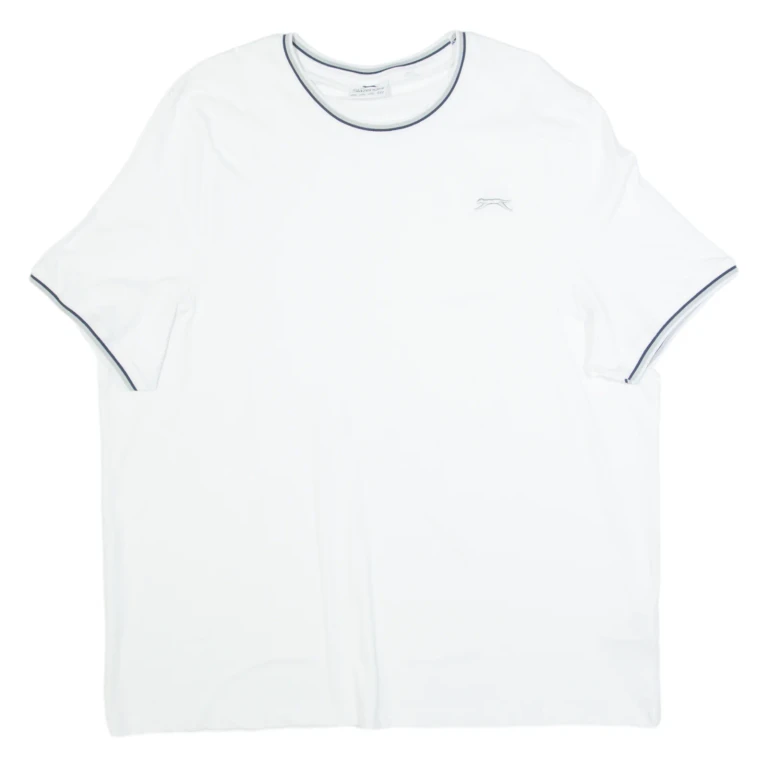 SLAZENGER Mens T-Shirt White 2XL