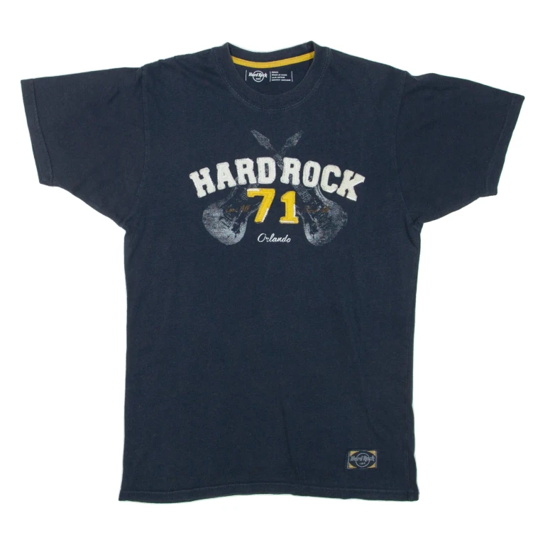 HARD ROCK CAFE Orlando Mens T-Shirt Blue USA S