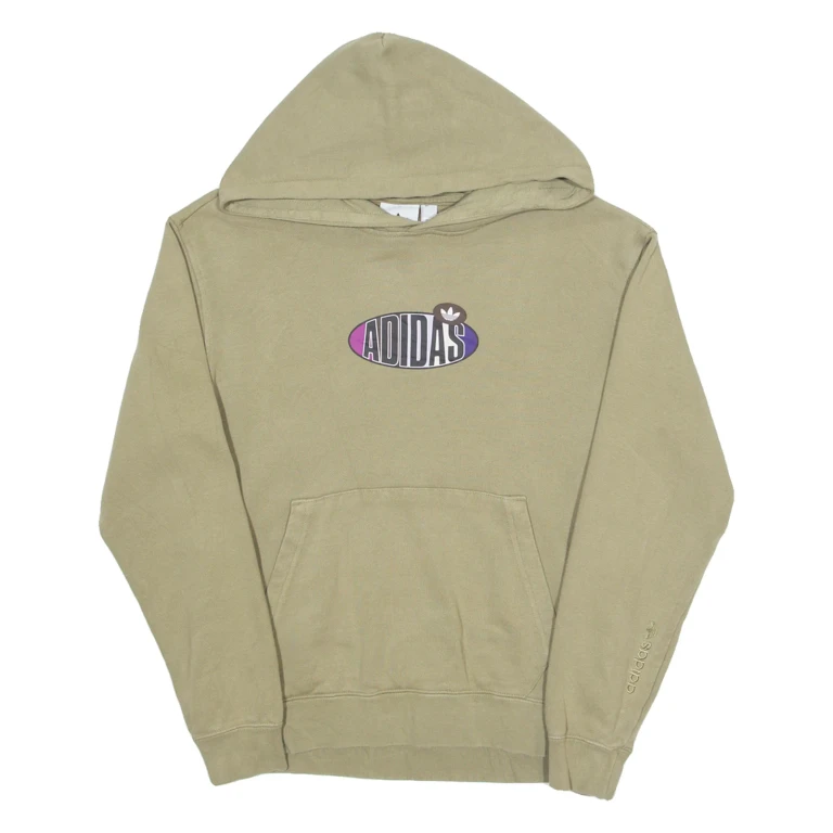 ADIDAS ORIGINALS Mens Green Hoodie XS