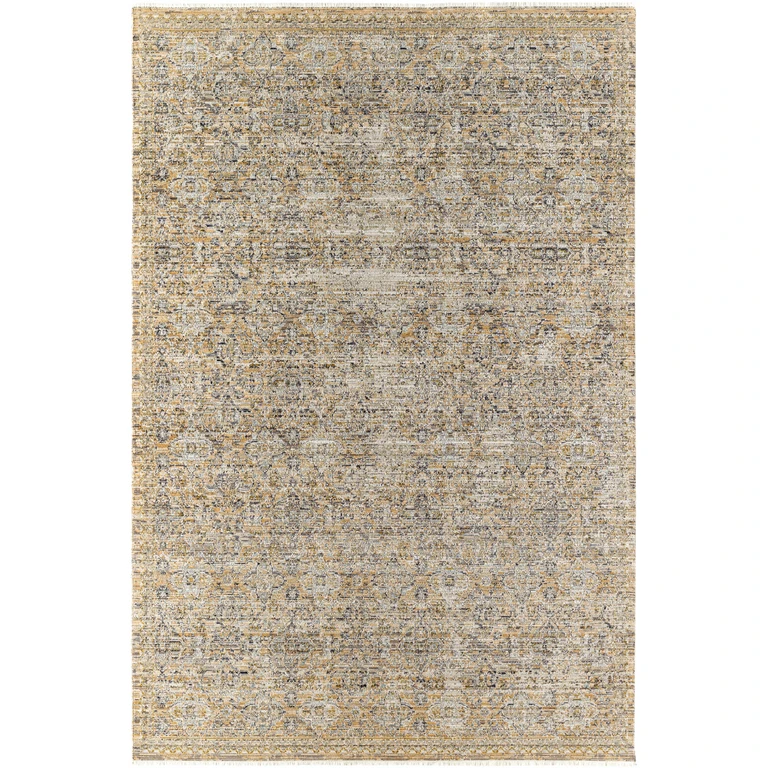 Margaret Beige & Blue Washable Outdoor Rug - Becki Owens x Livabliss - Clearance