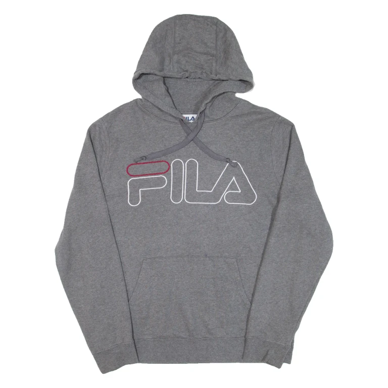 FILA Mens Grey Hoodie S