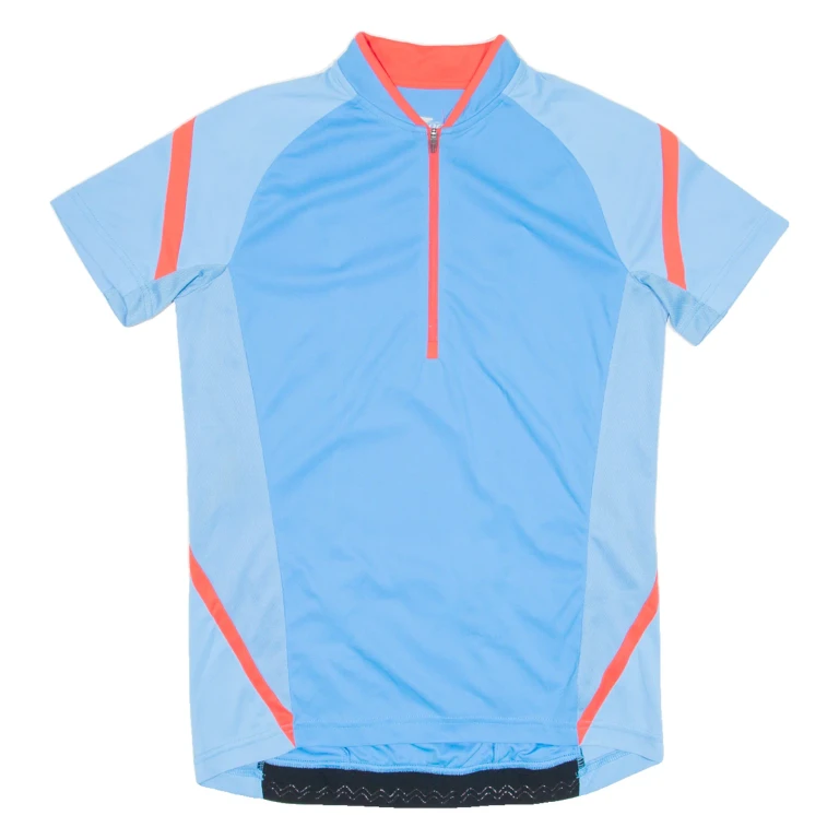 Cycling Mens Jersey Blue 1/4 Zip M