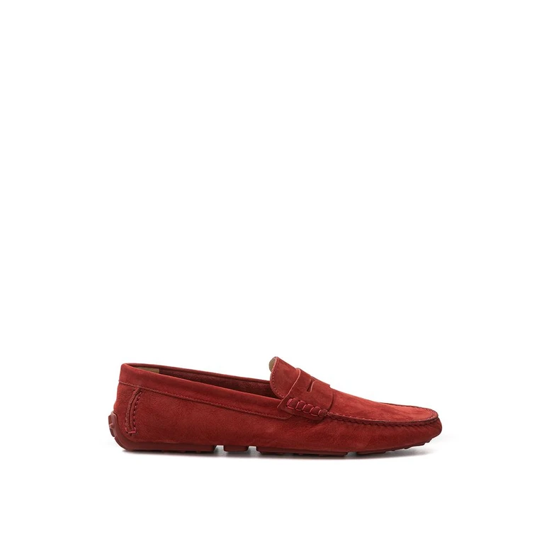 Bordeaux Leather Moccassin Shoe - Men