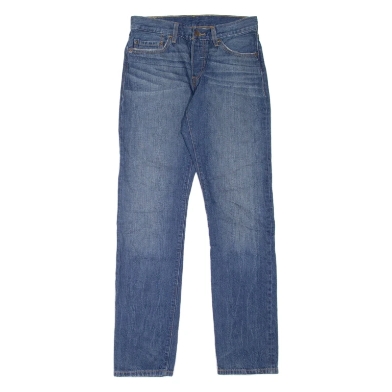 LEVI'S Womens Jeans Blue Regular Straight Stone Wash W26 L31