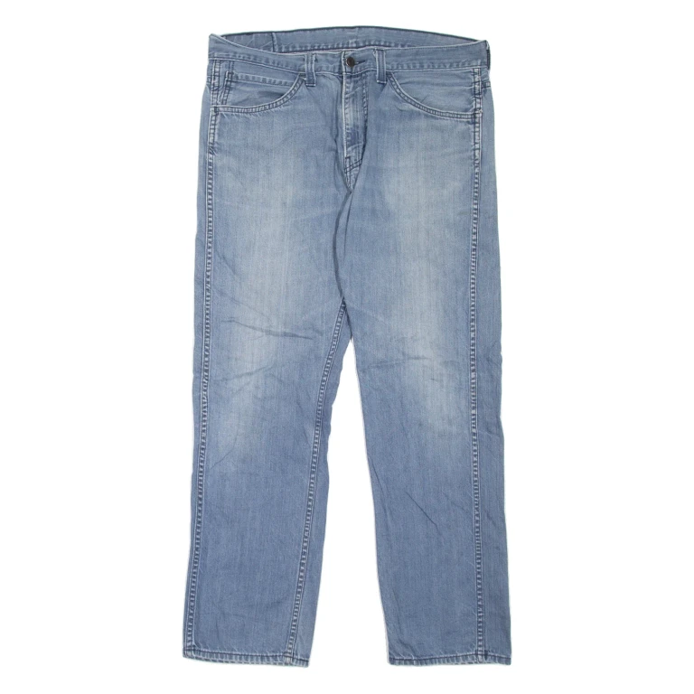 LEVI'S 513 Jeans Mens Blue Slim Straight Stone Wash W36 L29