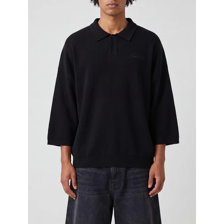 Long-Sleeved Merino Wool Knit Polo (192SP266961FVB)