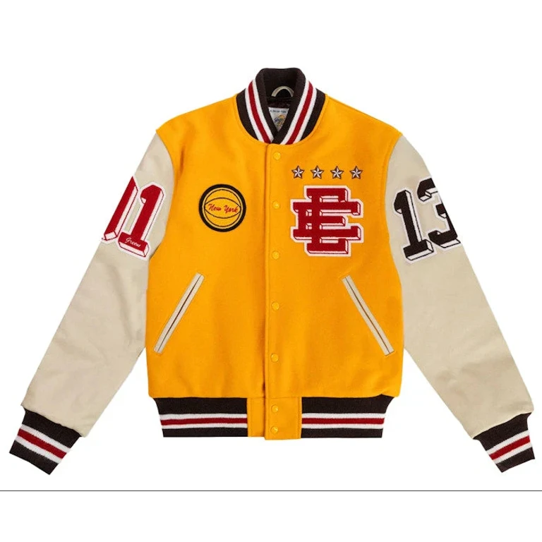 Men's Ee Varsity Letterman Wool/Leather Jacket Ss24