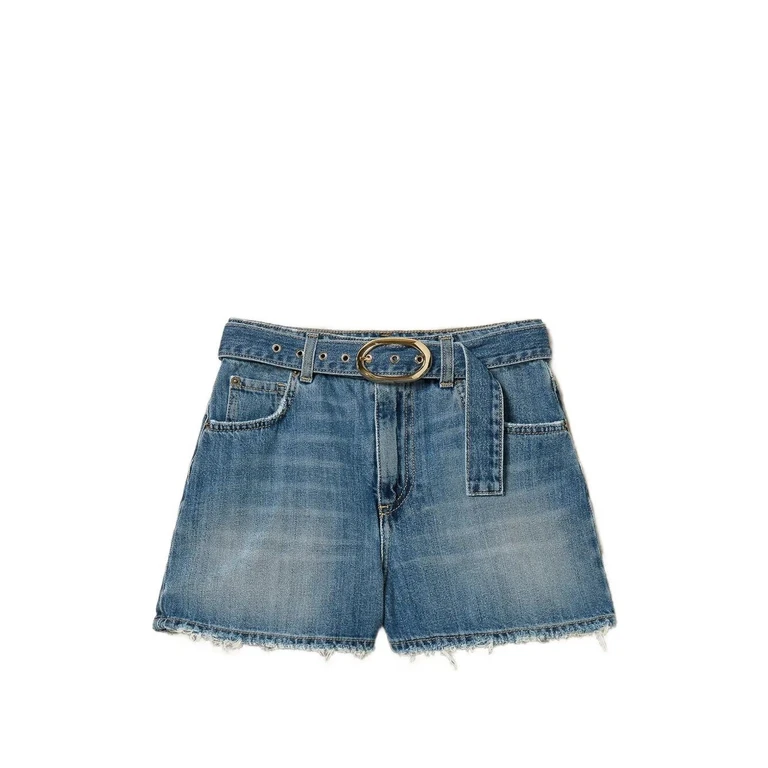 Twin Set Denim Shorts