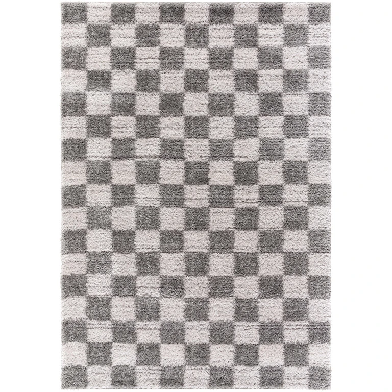 Belita Charcoal Luxe Shag Area Rug