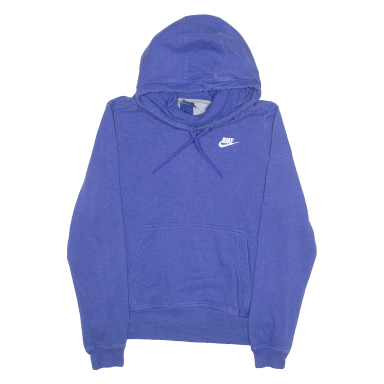 NIKE Womens Blue Hoodie M