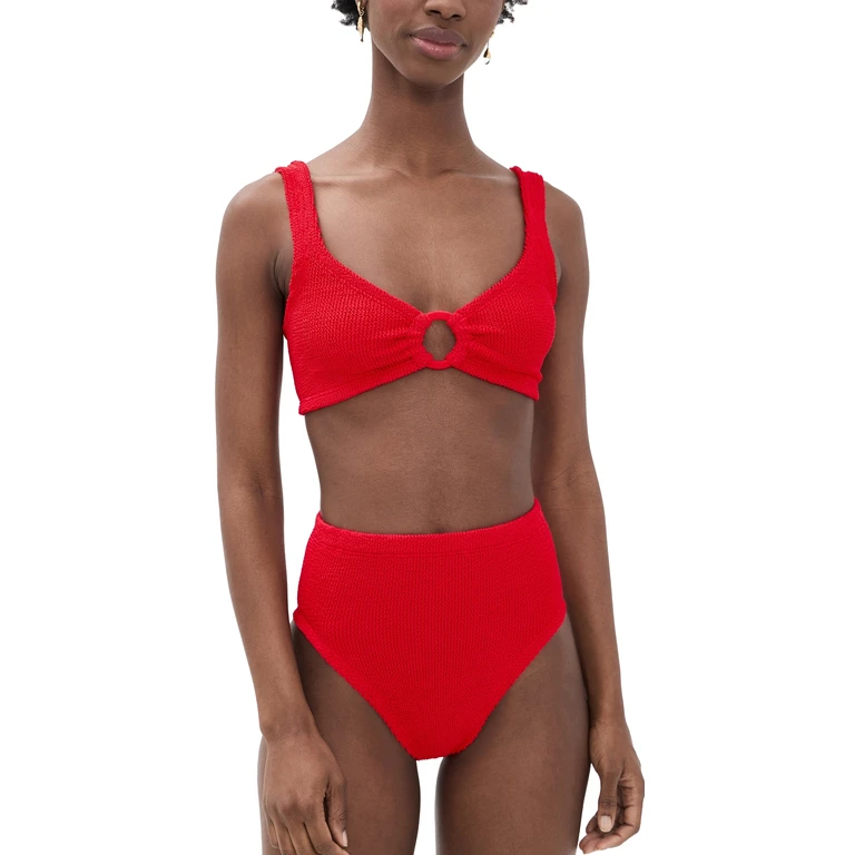 Hunza G Nadine Bikini Set Red One Size