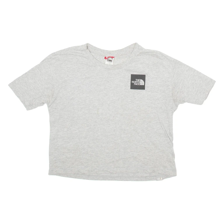 THE NORTH FACE Cropped Womens T-Shirt Grey XS