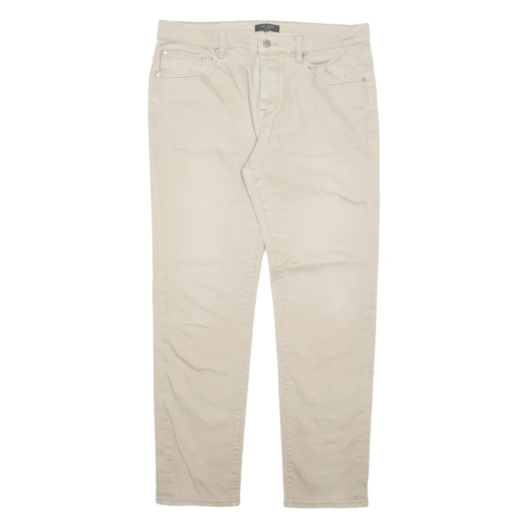 TED BAKER Mens Trousers Beige Regular Tapered W34 L30