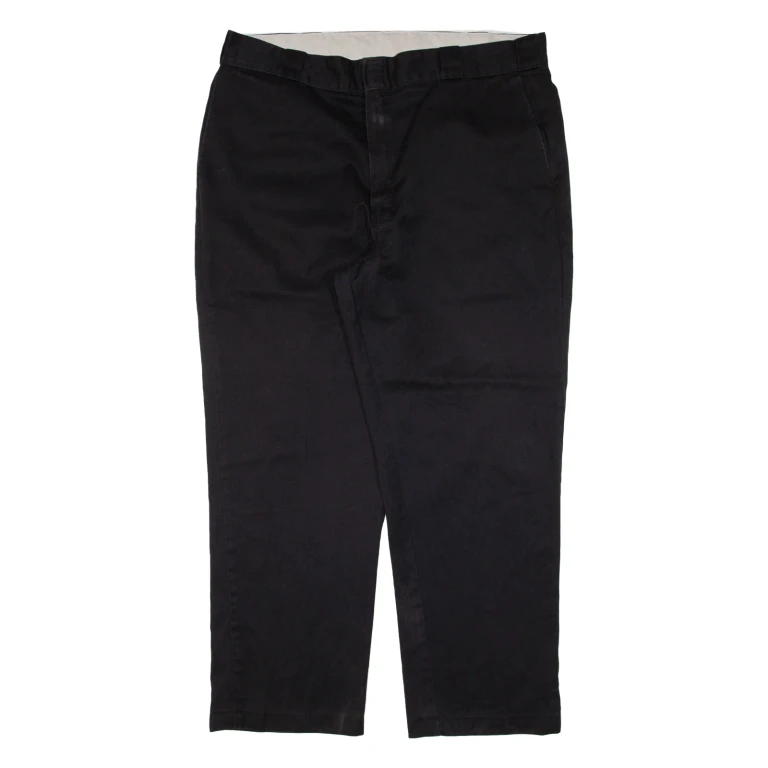 DICKIES Workwear Mens Trousers Black Regular Straight W40 L30