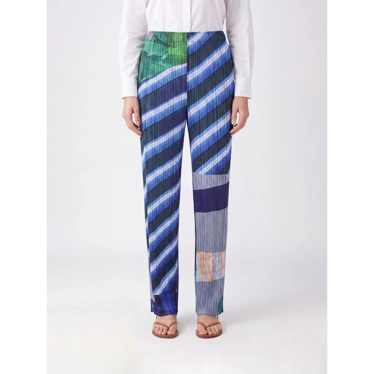 Pleated Polyester Pants (PP66JF67409)