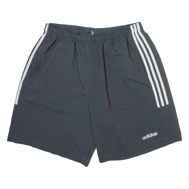 ADIDAS Mesh Lined Mens Sports Shorts Grey Relaxed M W30