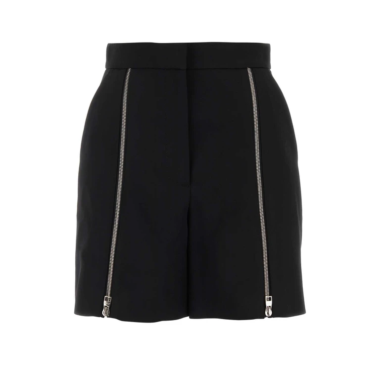 Alexander McQueen 757297qjaac 1000 Black Exterior: Wool Lining: Cupro Short