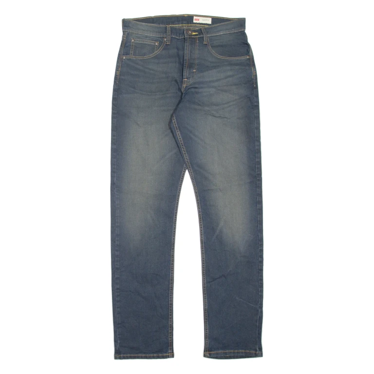 WRANGLER Athletic Fit Mens Jeans Blue Slim Tapered Stone Wash W30 L32