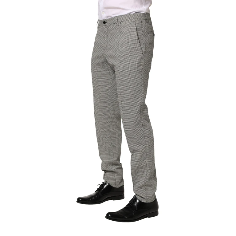 Dolce & Gabbana Gray Cotton Skinny Dress Formal Trouser Pants - Men