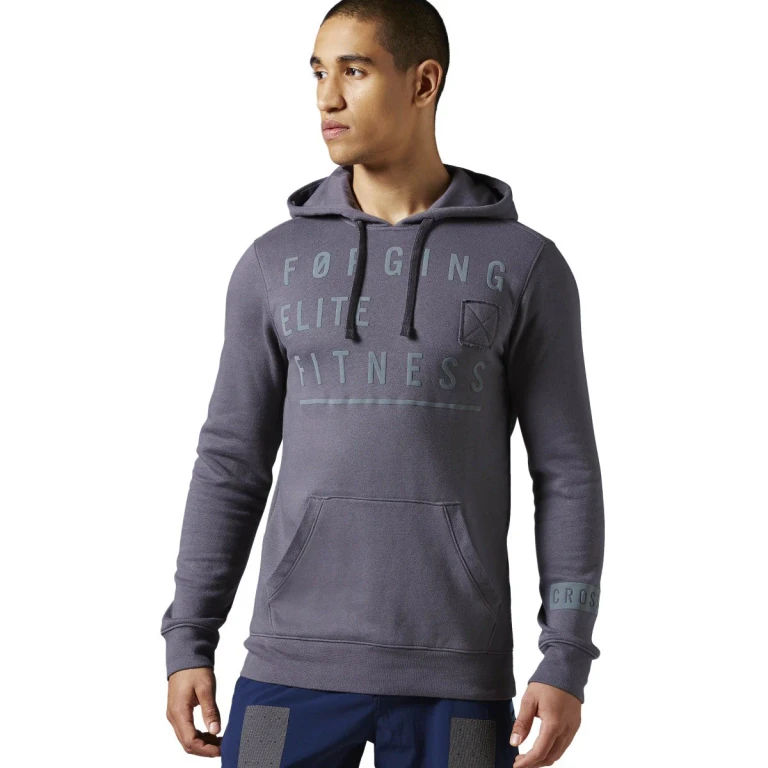 Men's Crossfit Graphic Fleece Hoodie Sweaters