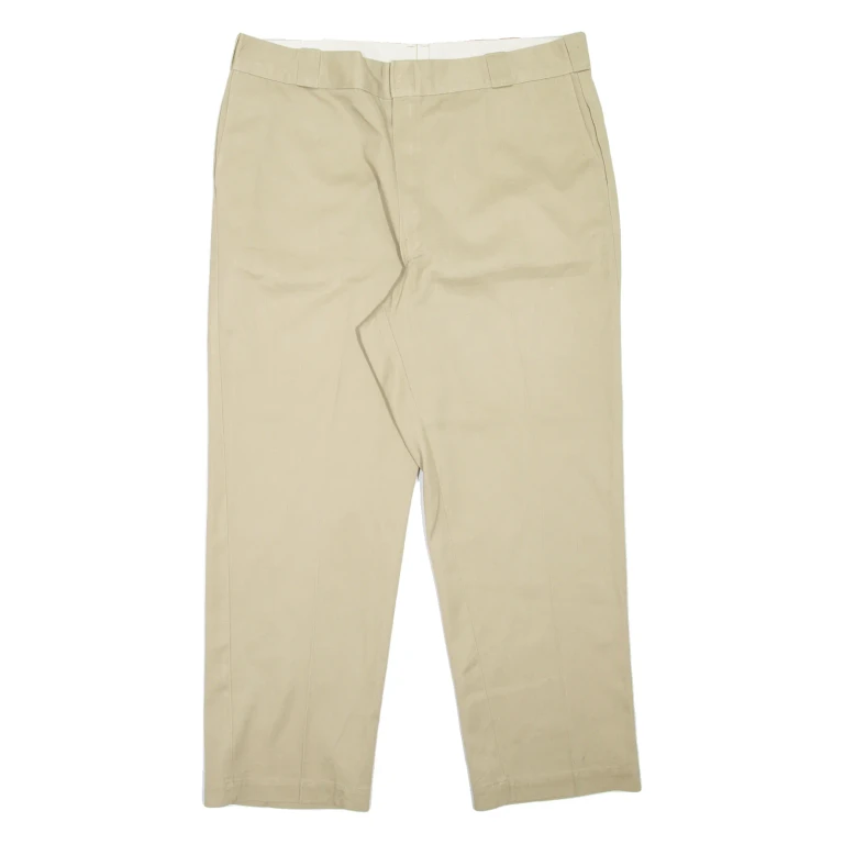 DICKIES Workwear Mens Trousers Beige Regular Straight W42 L30