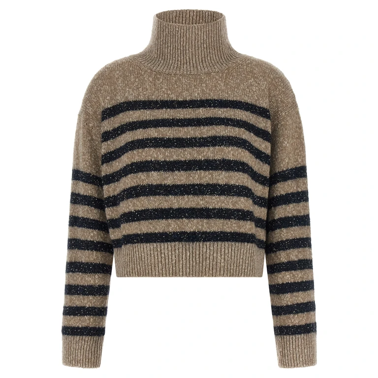 Brunello Cucinelli Multicolor Wool Cardigan Clothing - Women