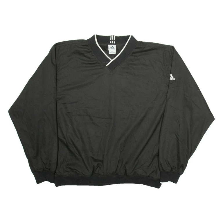 ADIDAS Mens Track Jacket Black L