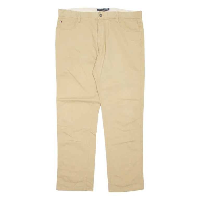 TOMMY HILFIGER Mens Trousers Beige Regular Straight W36 L32