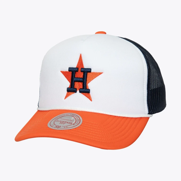 Men's MLB Blocker Trucker Coop Astros Ball Caps