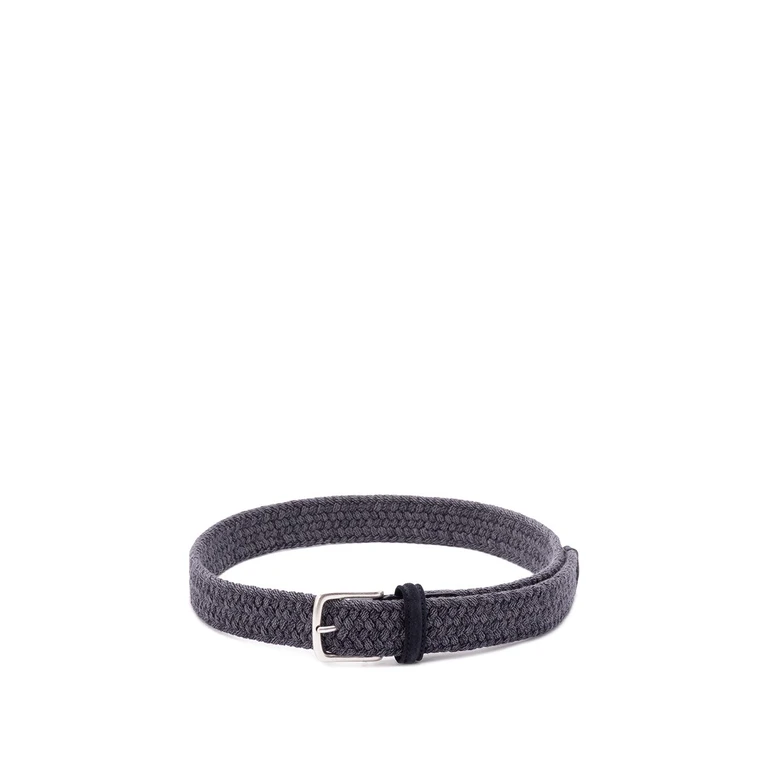 Anderson's Woven Belt With Suede Details