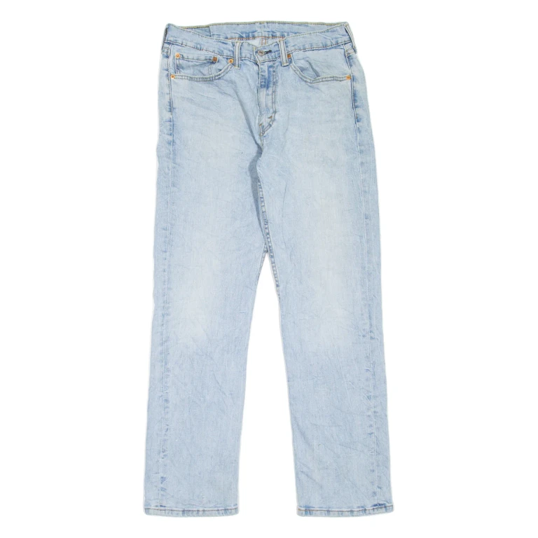 LEVI'S 514 Jeans Mens Blue Slim Straight Stone Wash W30 L32