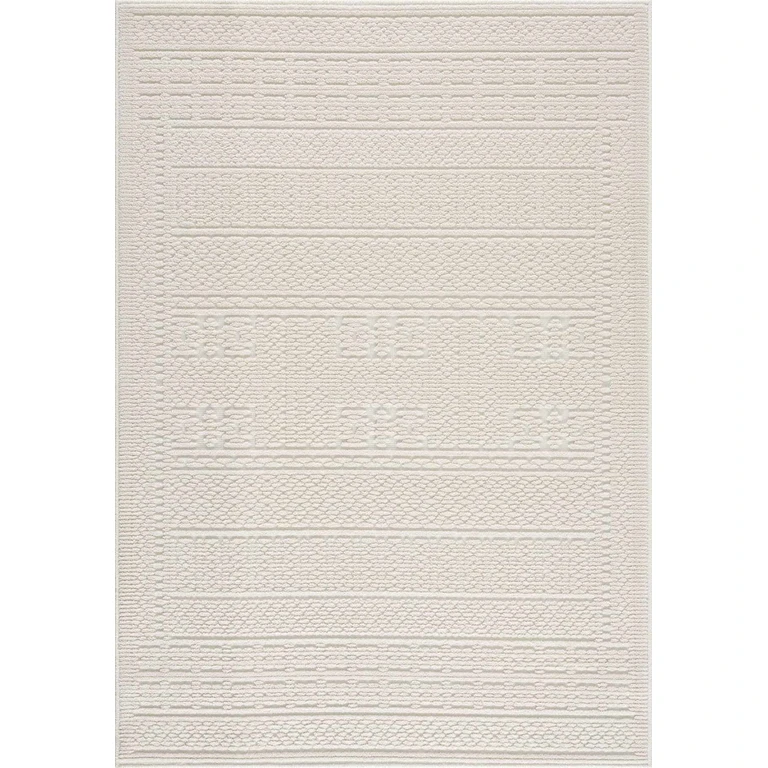 Bahar Cream Washable Area Rug