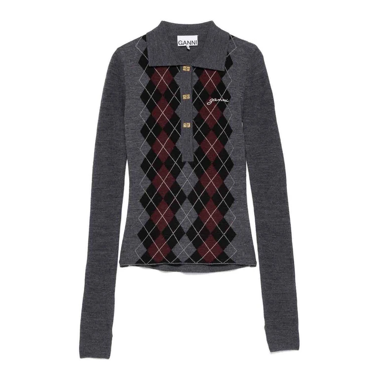 Ganni Polo - Gris (K2314523)
