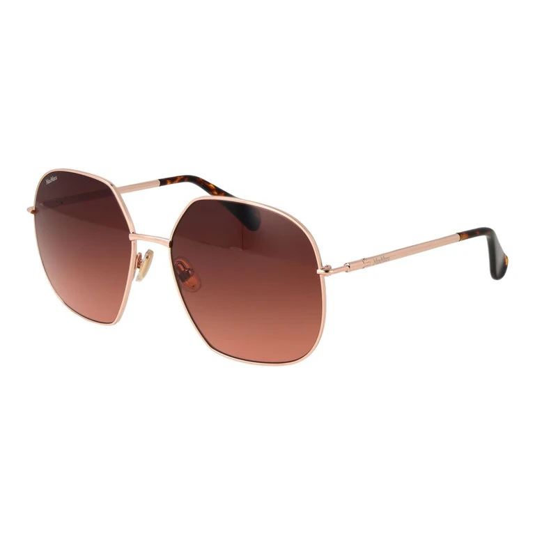 Max Mara Rose Gold Metal Sunglasses - Women