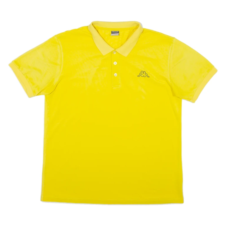 KAPPA Mens Polo Shirt Yellow L