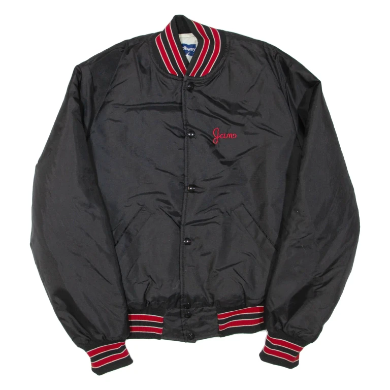 HOLLOWAY Mens Bomber Jacket Black Nylon M