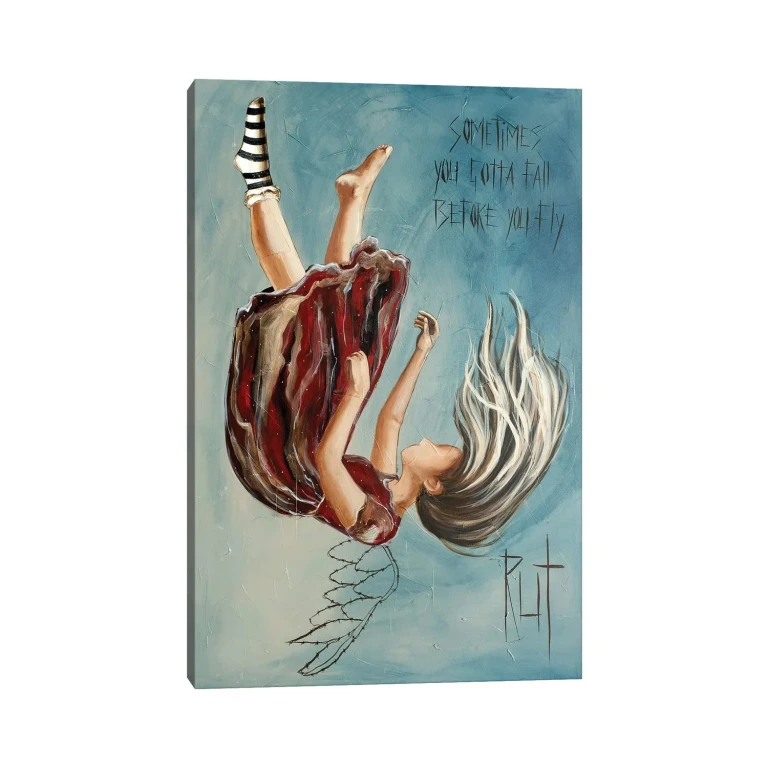 Sometimes You Gotta Fall by Ruth's Angels - Canvas Gallery Wrap
