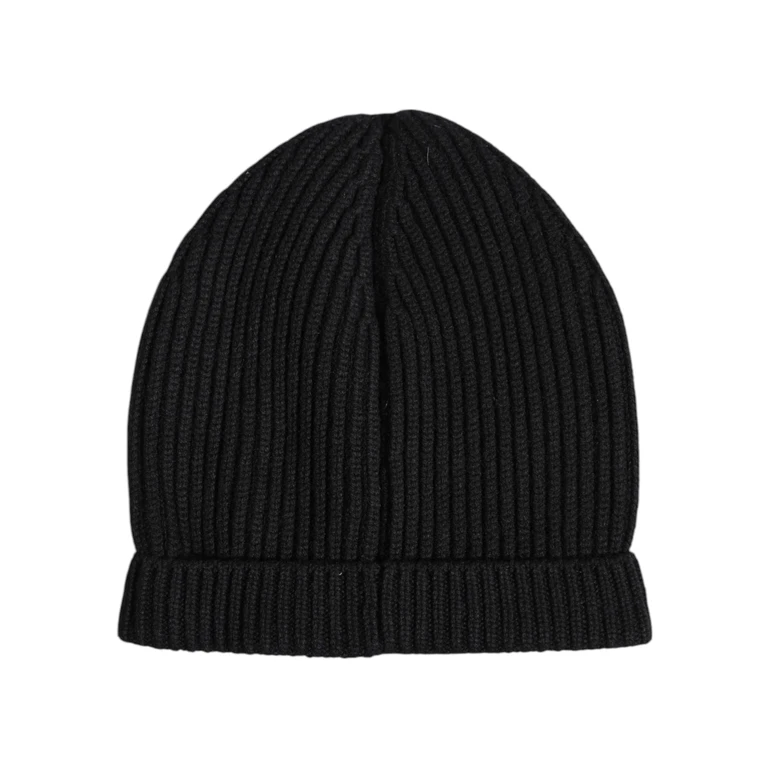 Dolce & Gabbana Black Cashmere Knitted Winter Beanie Hat - Men