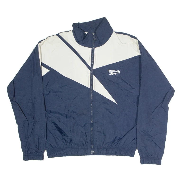 REEBOK Womens Shell Jacket Blue L