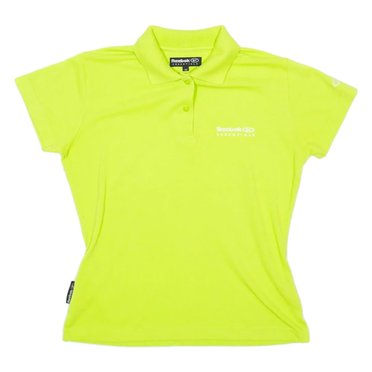 REEBOK Essentials Womens Polo Shirt Green M