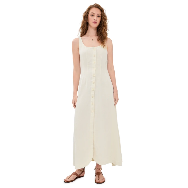 DL1961 Montauk Dress Crema Linen (Linen) S